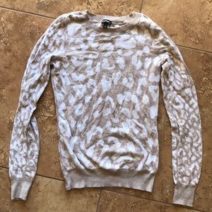 Express animal print sweater
